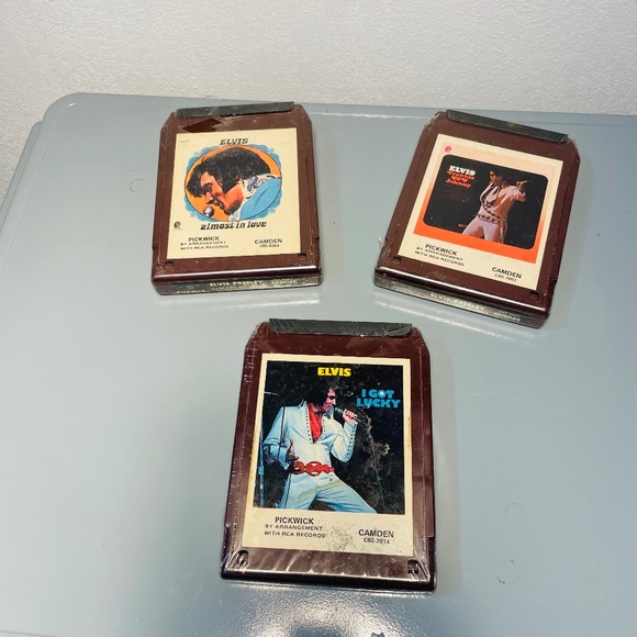 ELVIS PRESLEY Set of 3 - 8 Track Set Never Been Played - Picture 1 of 3